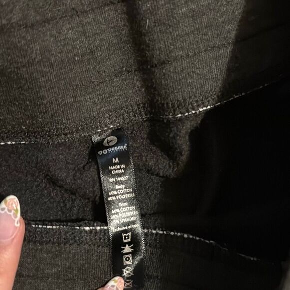 90 degree by reflex black sweatpants size medium - Picture 3 of 7